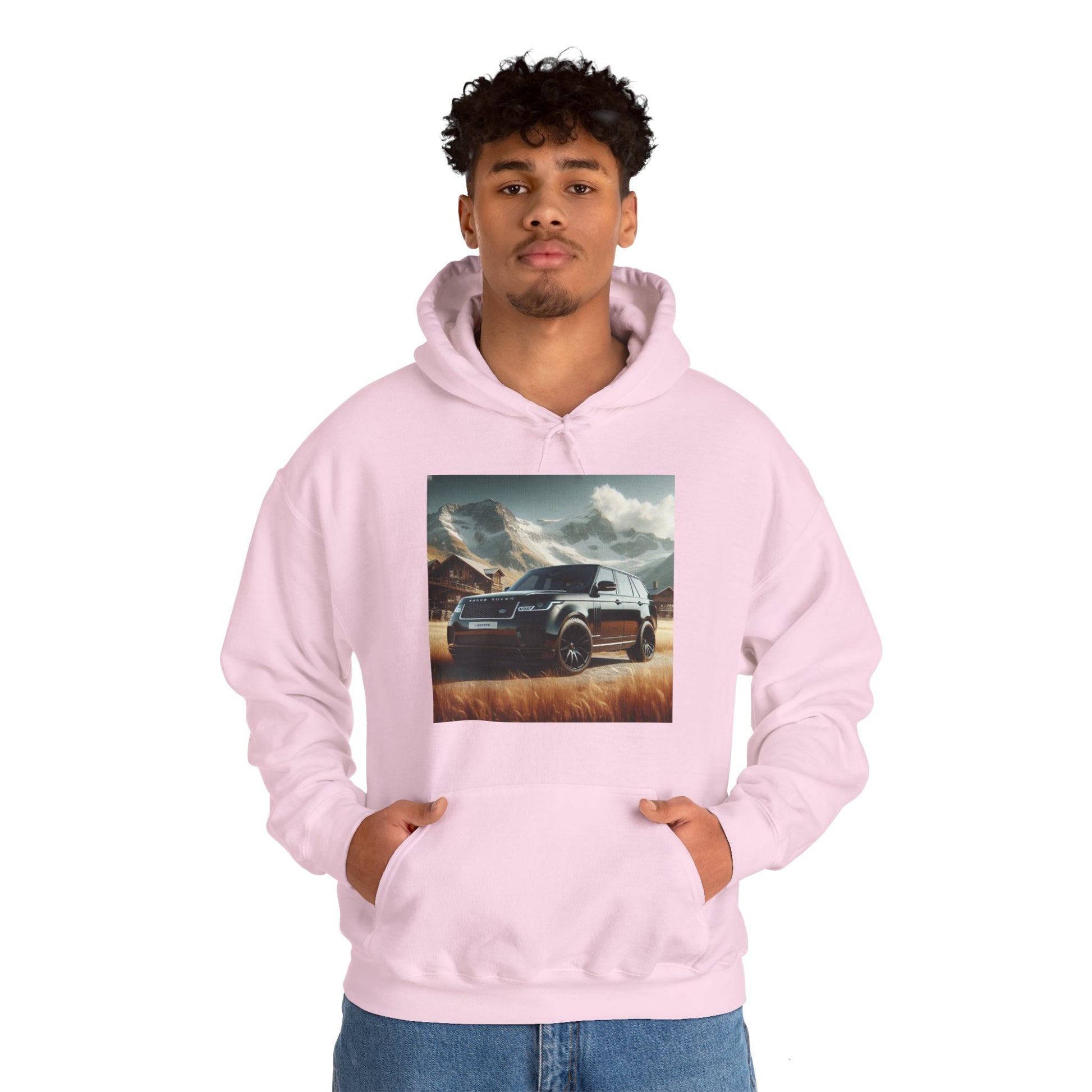 Black Range Rover Hoodie Hoodie Printify