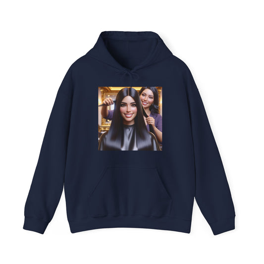 Hair Day Hoodie Hoodie Printify Navy S