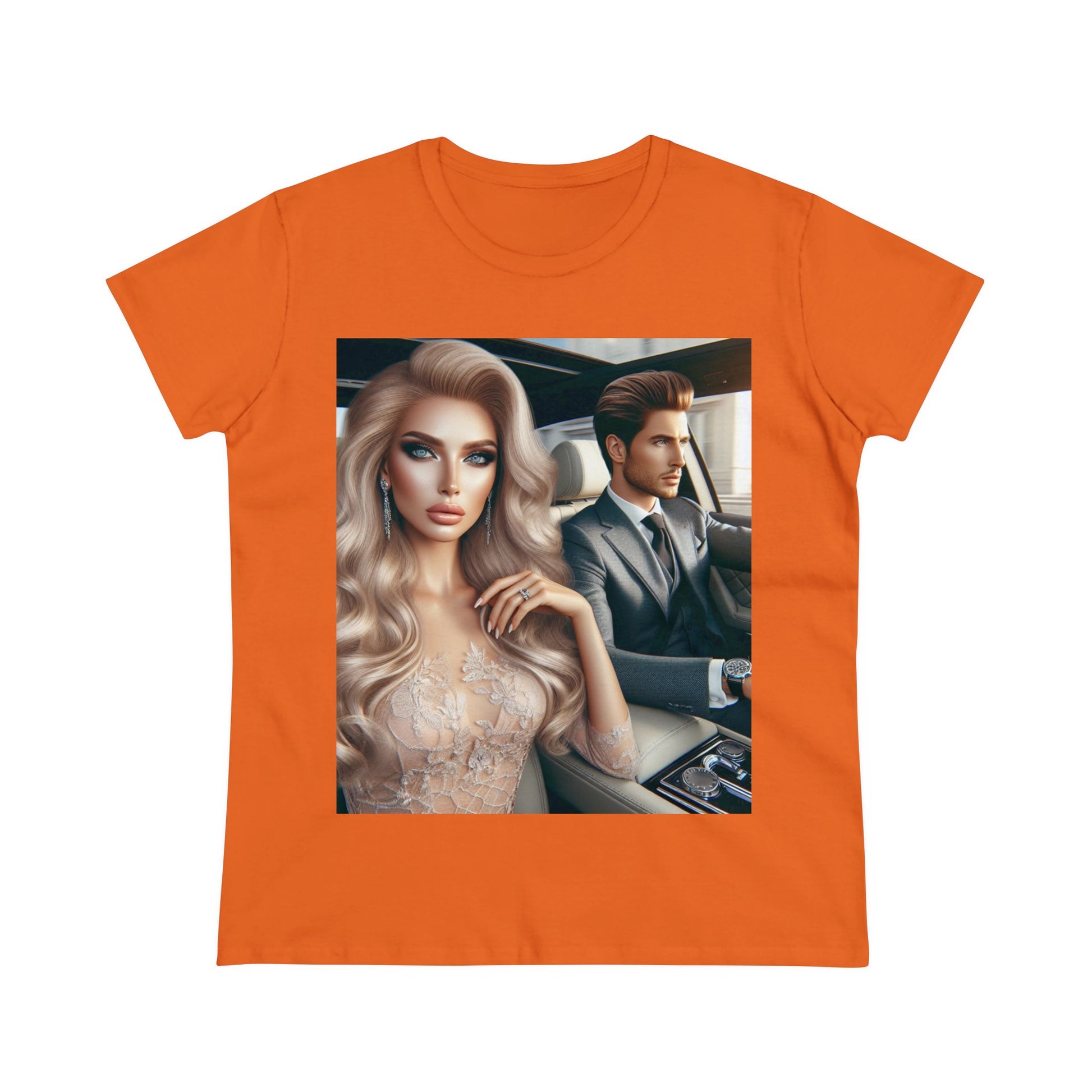 Elegant Drive T-Shirt T-Shirt Printify Orange S