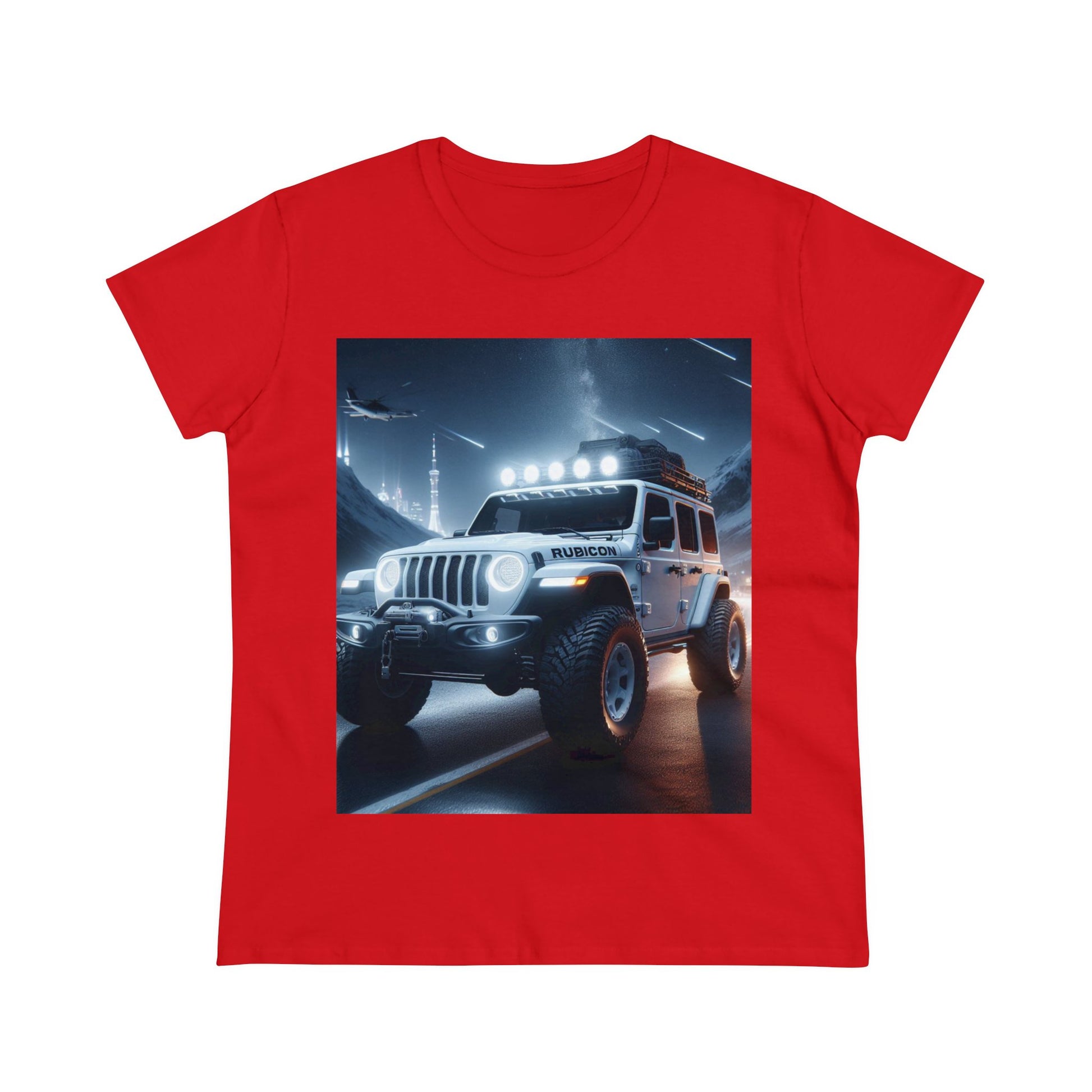 White Rubicon T-Shirt T-Shirt Printify Red S