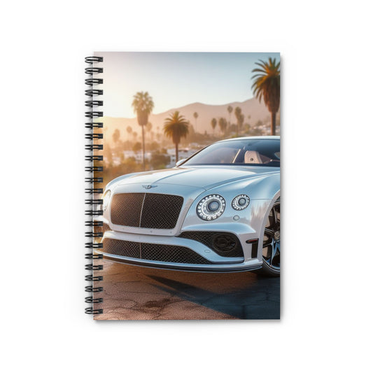 Silver Bentley Spiral Notebook Paper products Printify One Size