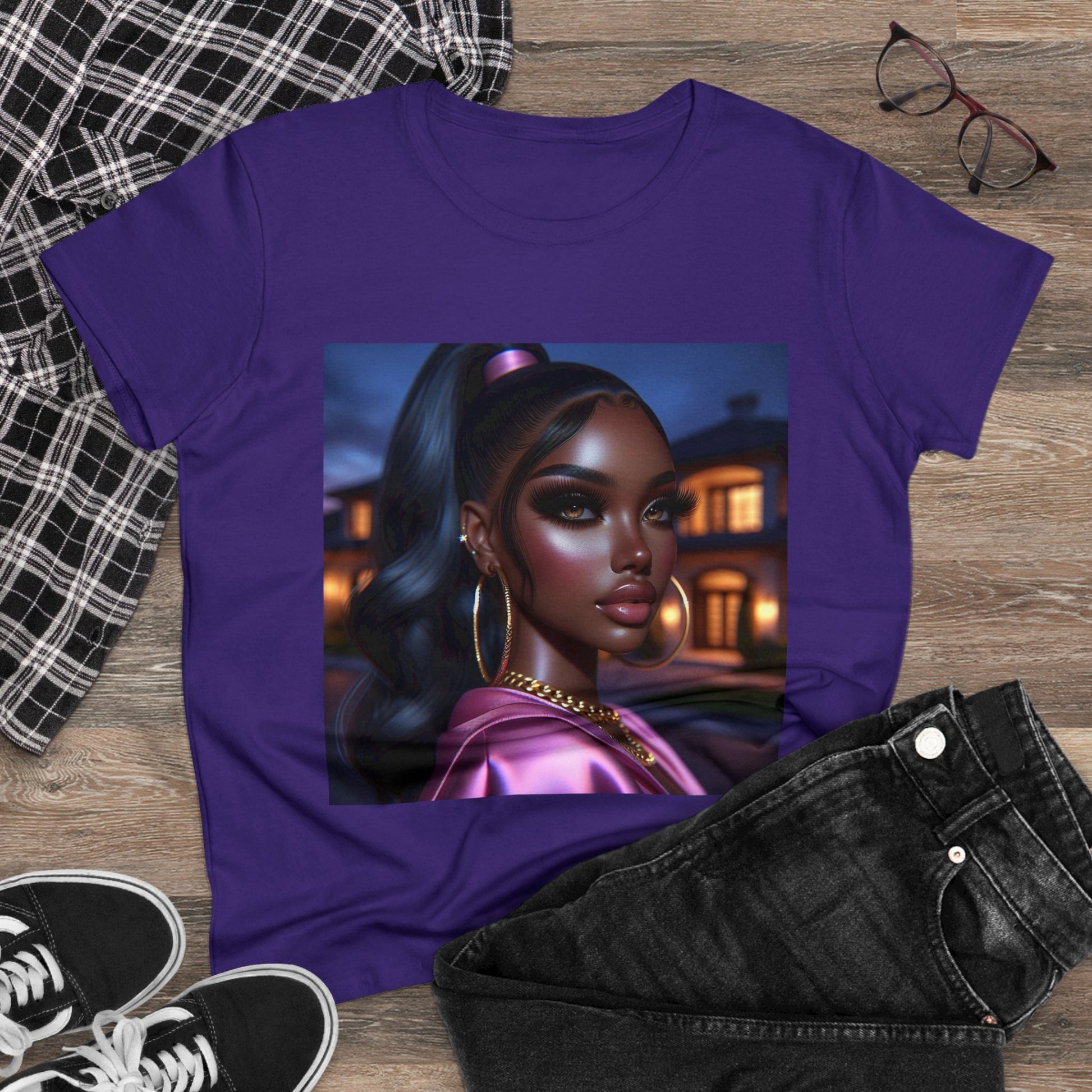 Pink at Night T-Shirt T-Shirt Printify
