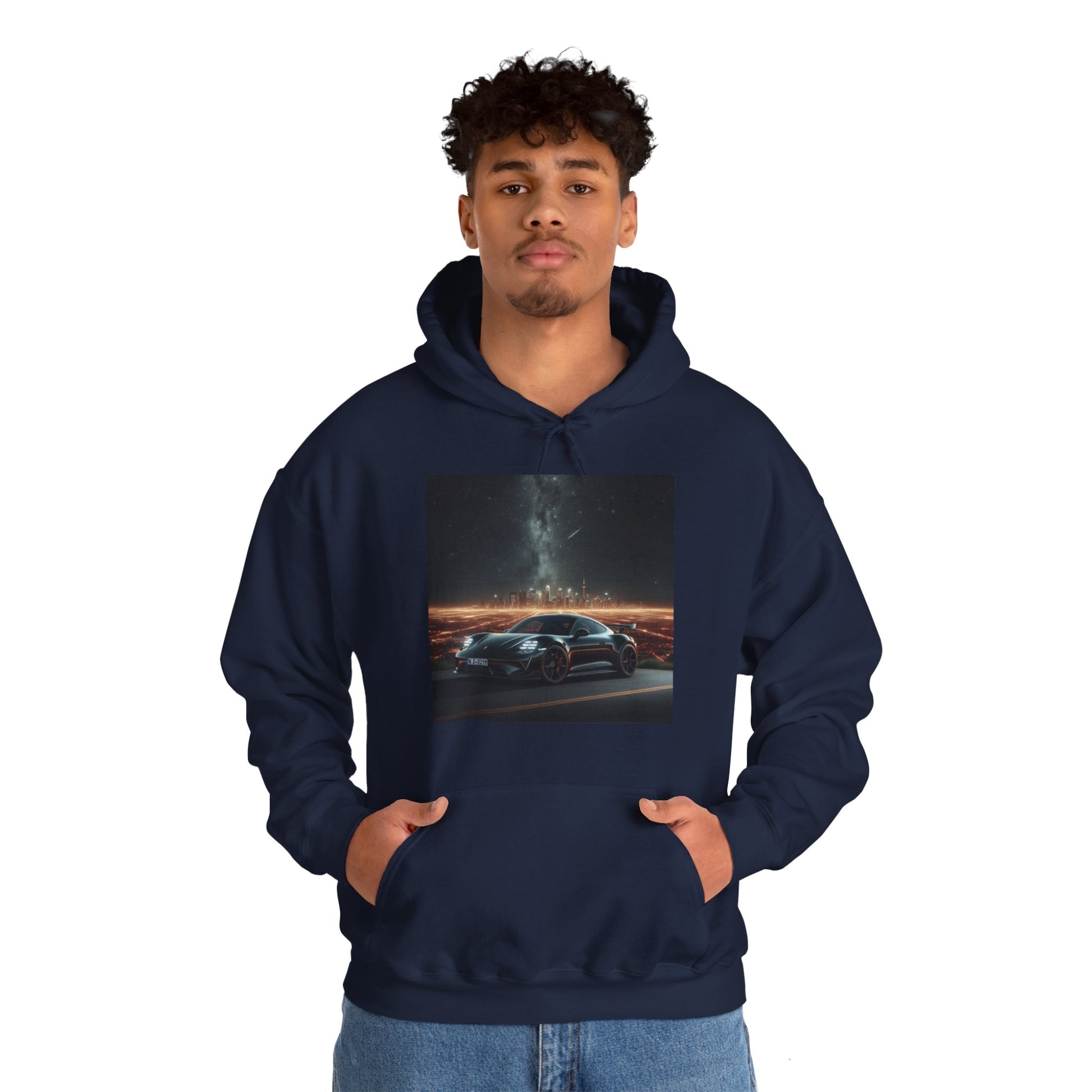 Black Porsche Hoodie Hoodie Printify