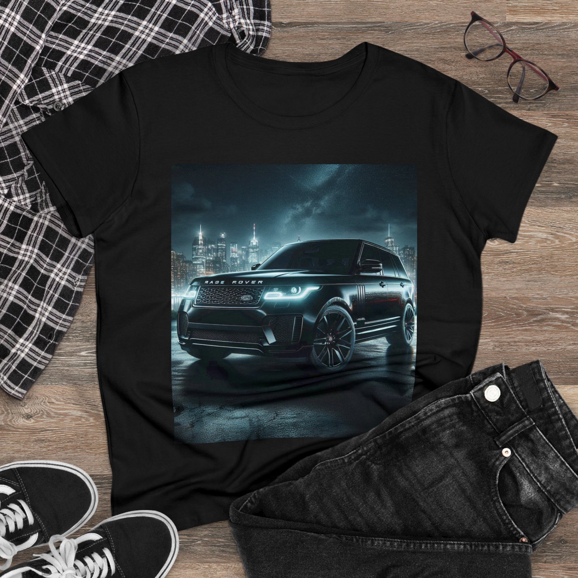 Black Range Rover T-Shirt T-Shirt Printify