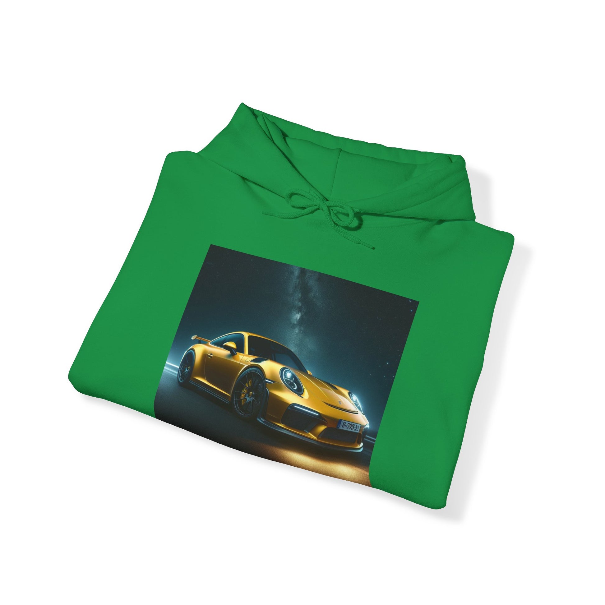 Yellow Porsche Hoodie Hoodie Printify