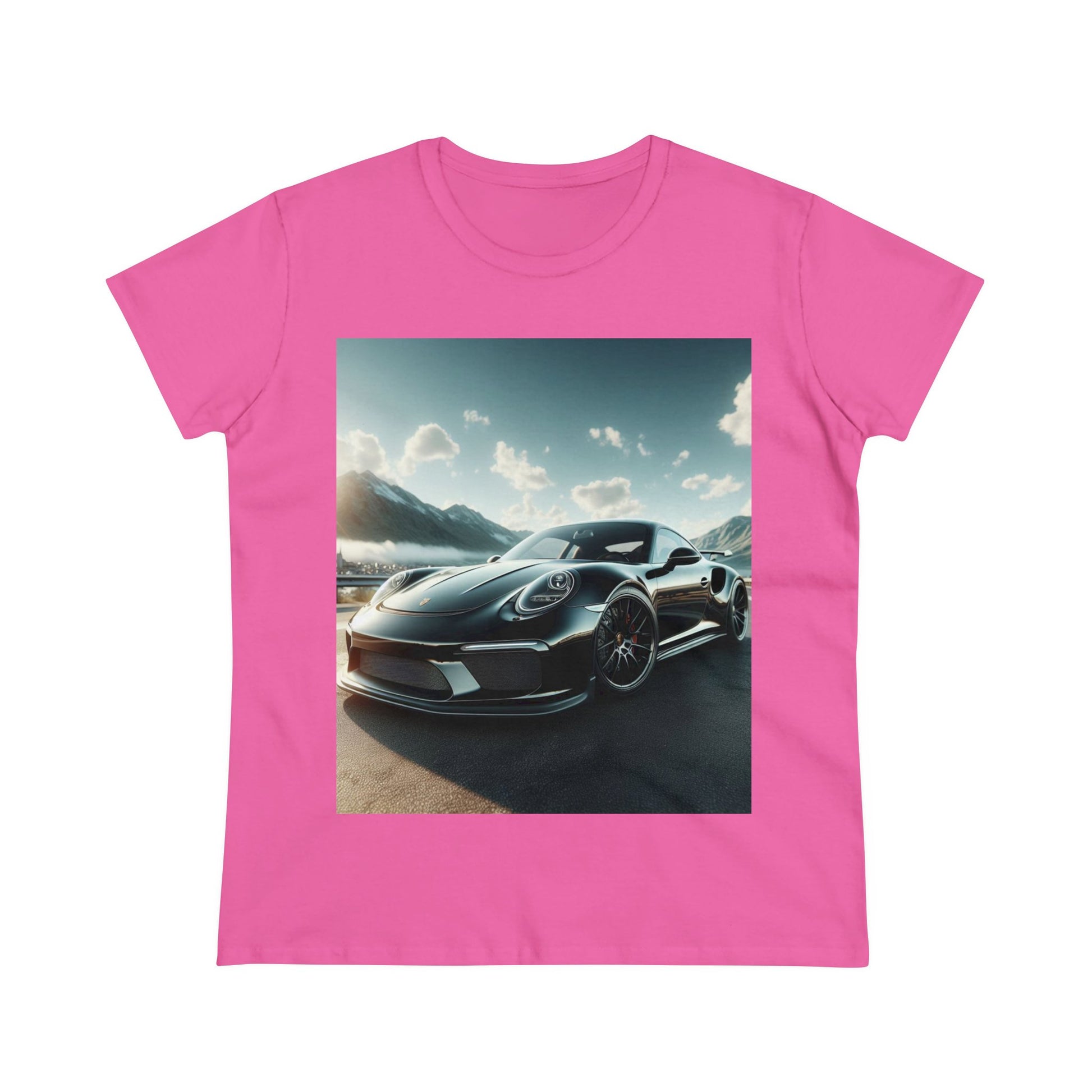 Black Porsche T-Shirt T-Shirt Printify Azalea S
