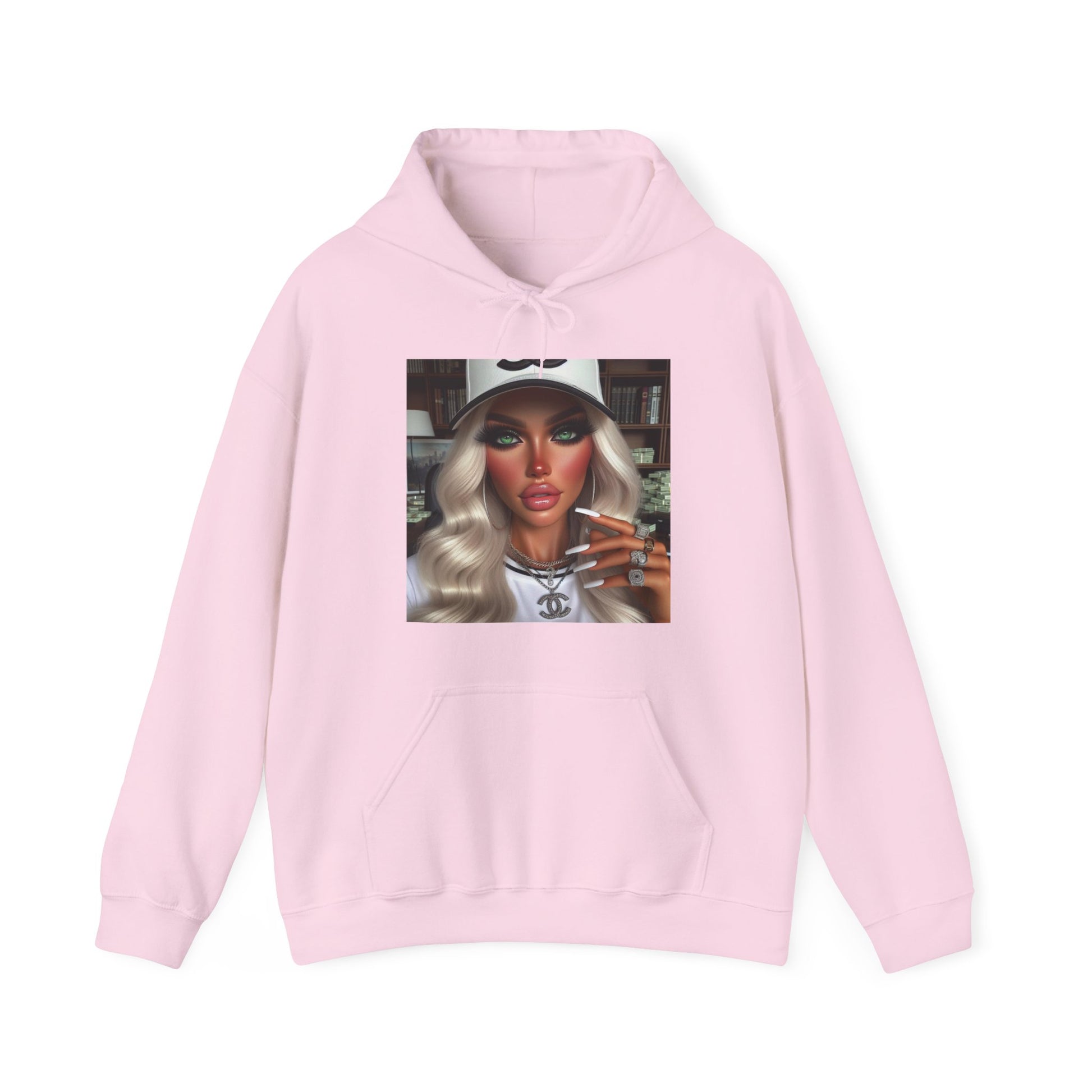 Big Money Hoodie Hoodie Printify Light Pink S