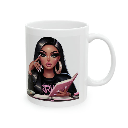 Thinking of a Plan Mug Mug Printify