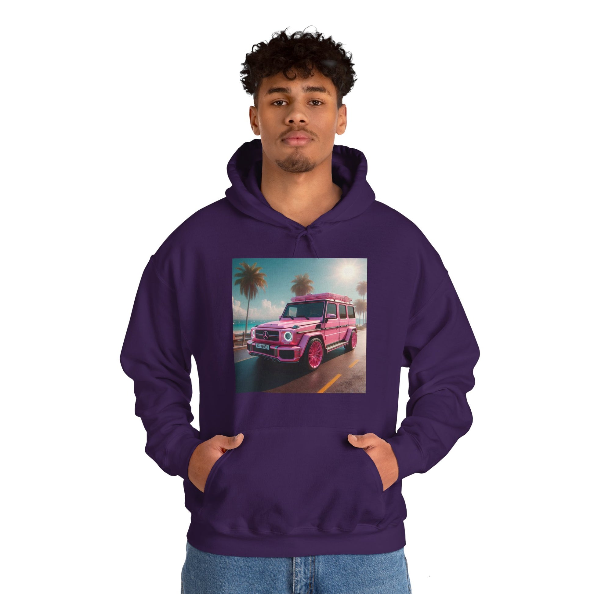 Pink G-Wagon Hoodie Hoodie Printify