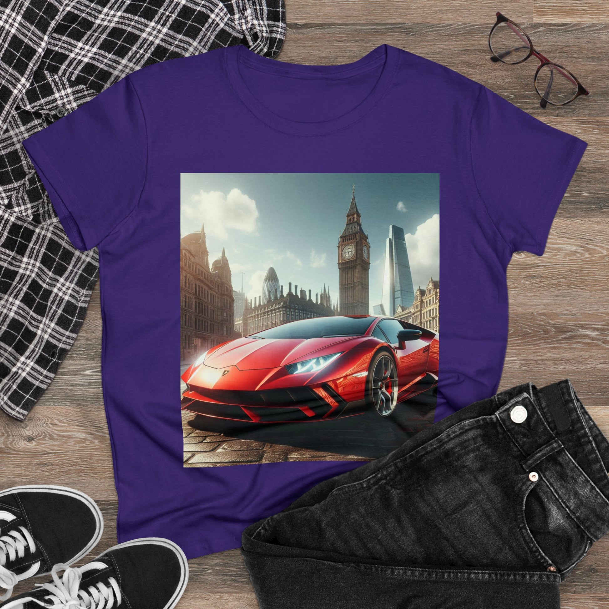 Red Lamborghini T-Shirt T-Shirt Printify
