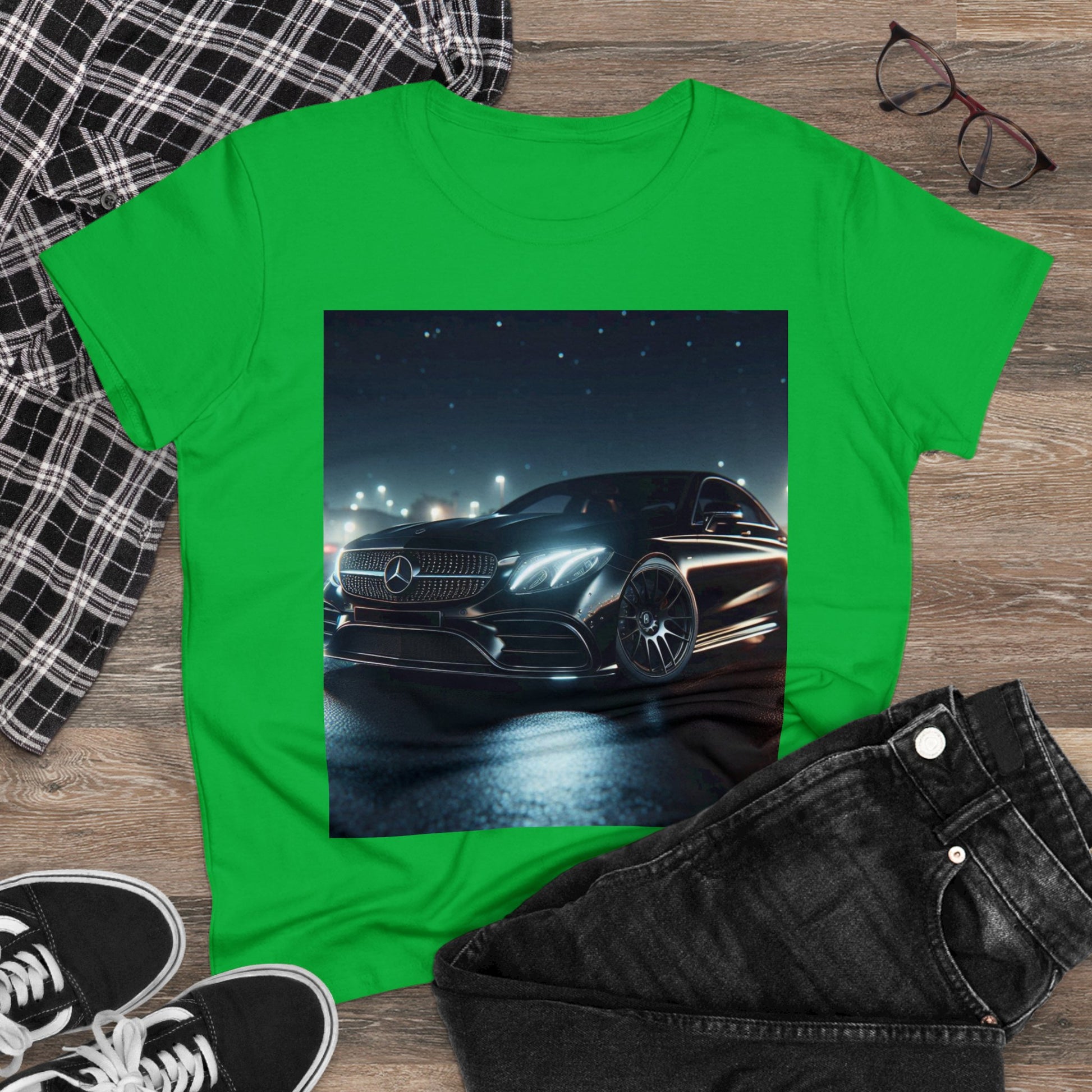 Black Mercedes T-Shirt T-Shirt Printify