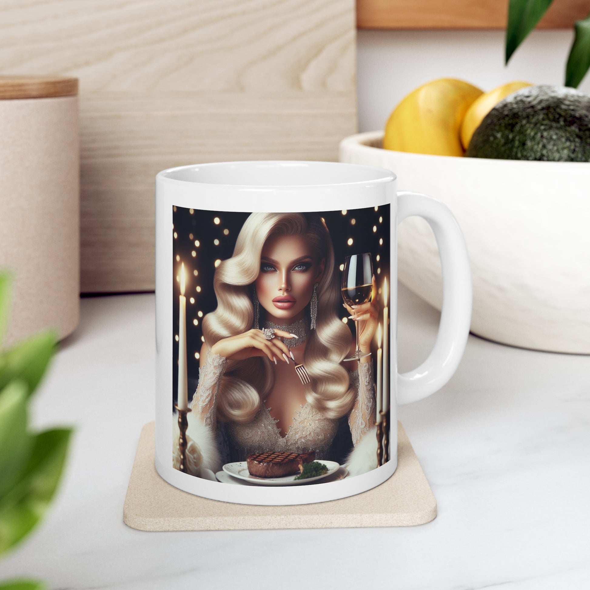 Elegant Meal Mug Mug Printify