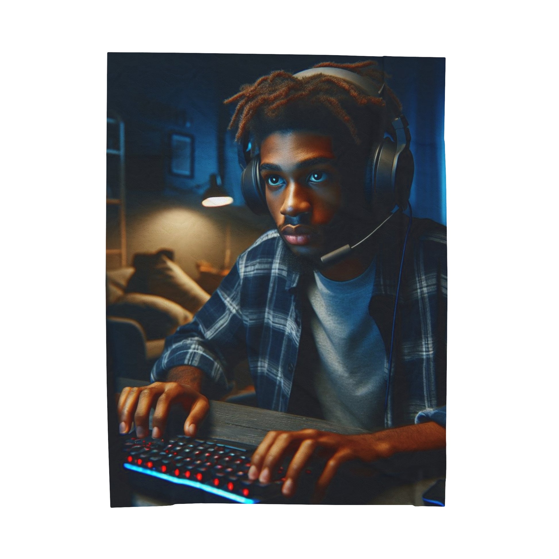 Game Time Plush Blanket All Over Prints Printify 60" × 80"