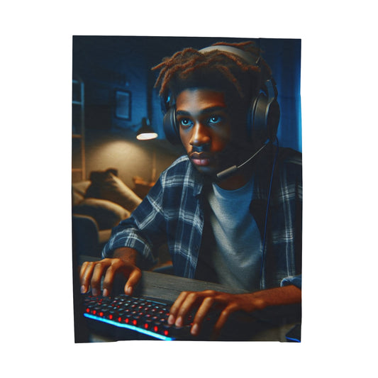 Game Time Plush Blanket All Over Prints Printify 60" × 80"