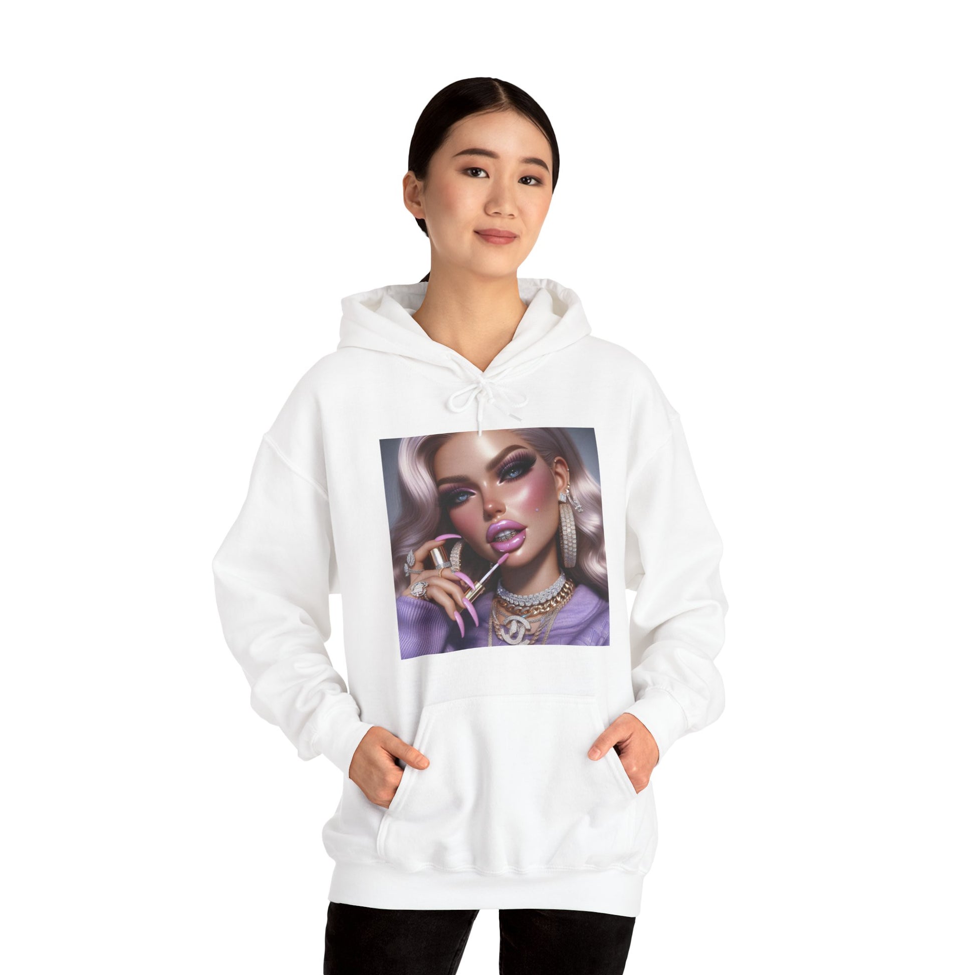 Gloss Up Hoodie Hoodie Printify