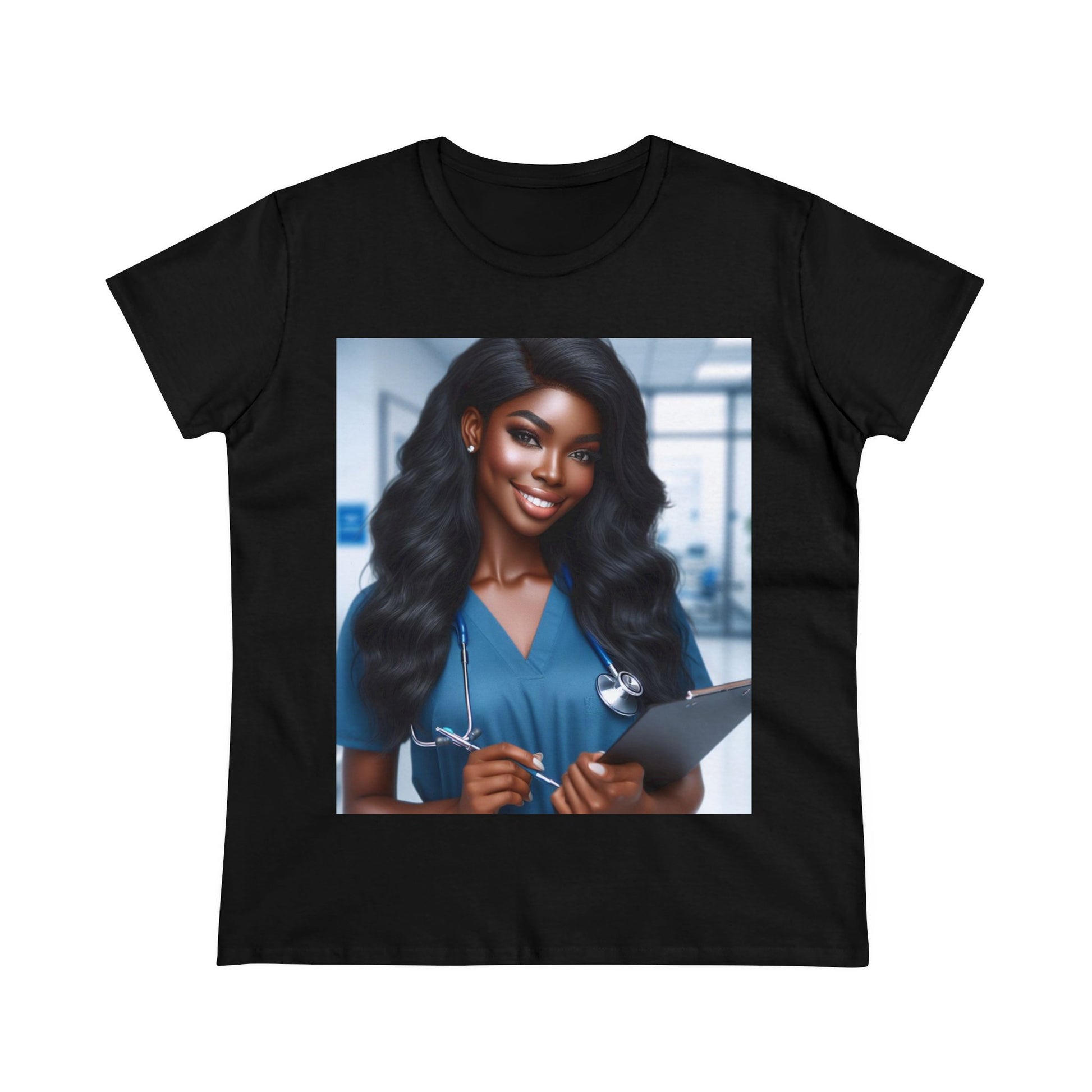 Your Favorite Nurse T-Shirt T-Shirt Printify Black S