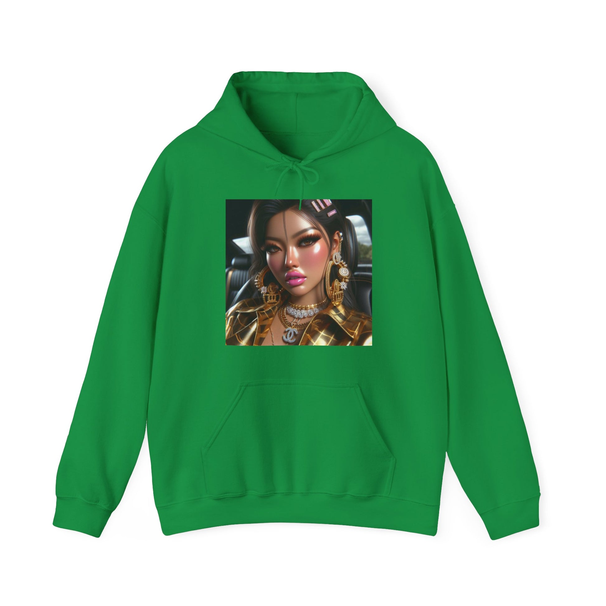 Car Beauty Hoodie Hoodie Printify Irish Green S
