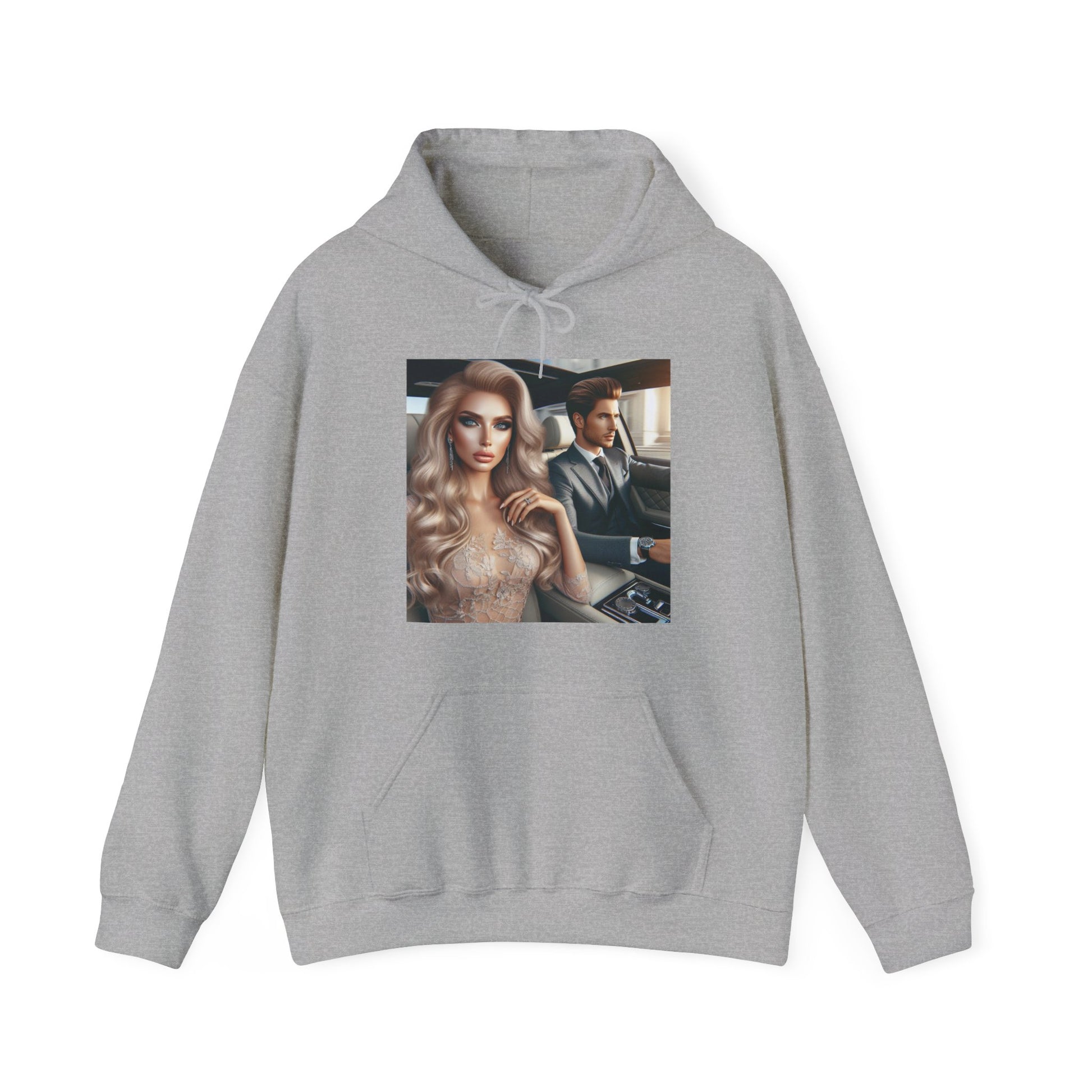 Elegant Drive Hoodie Hoodie Printify Sport Grey S