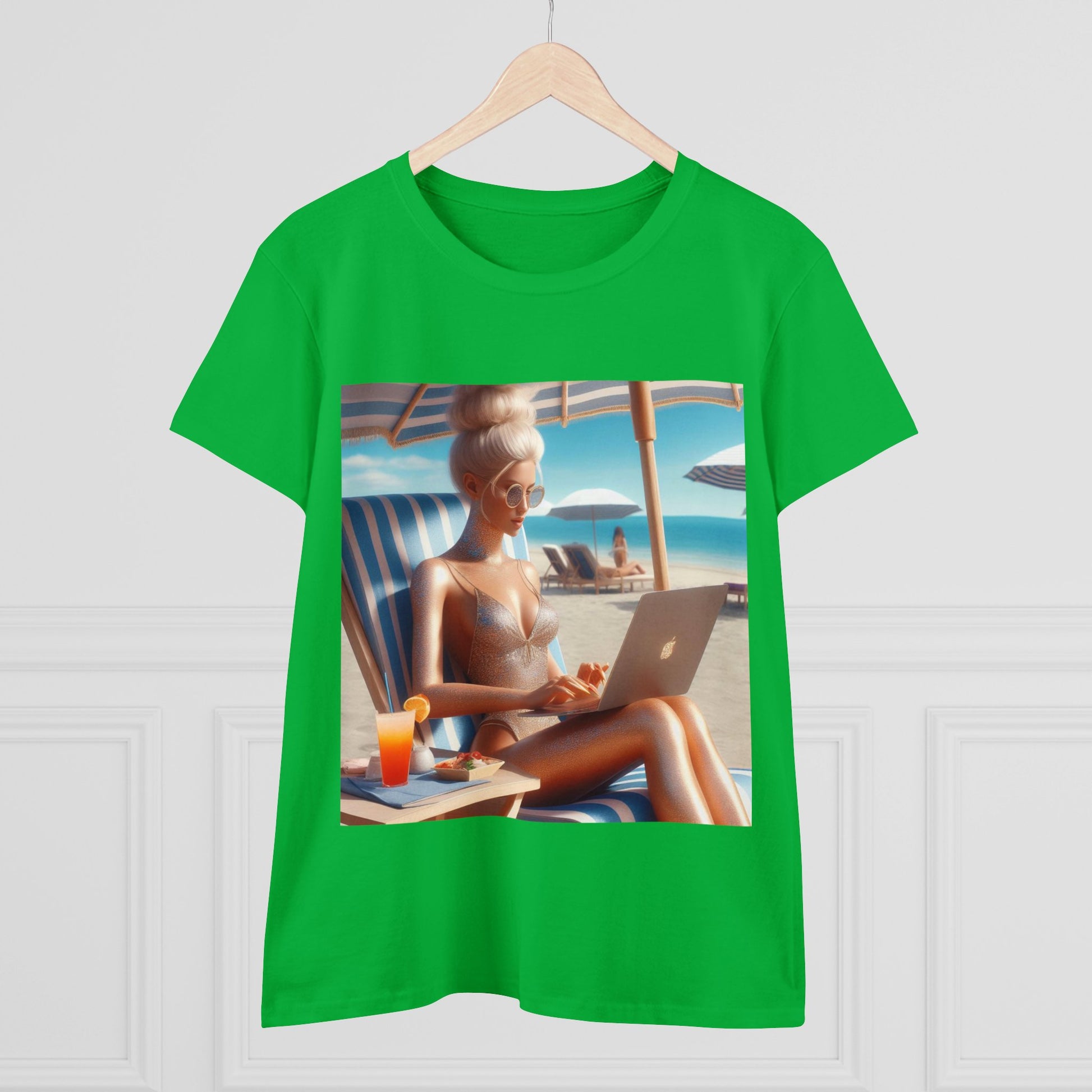 Work Day at the Beach T-Shirt T-Shirt Printify