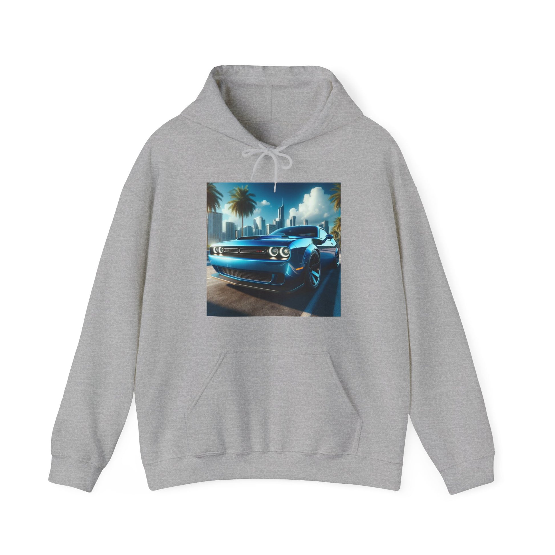 Blue Challenger Hoodie Hoodie Printify Sport Grey S