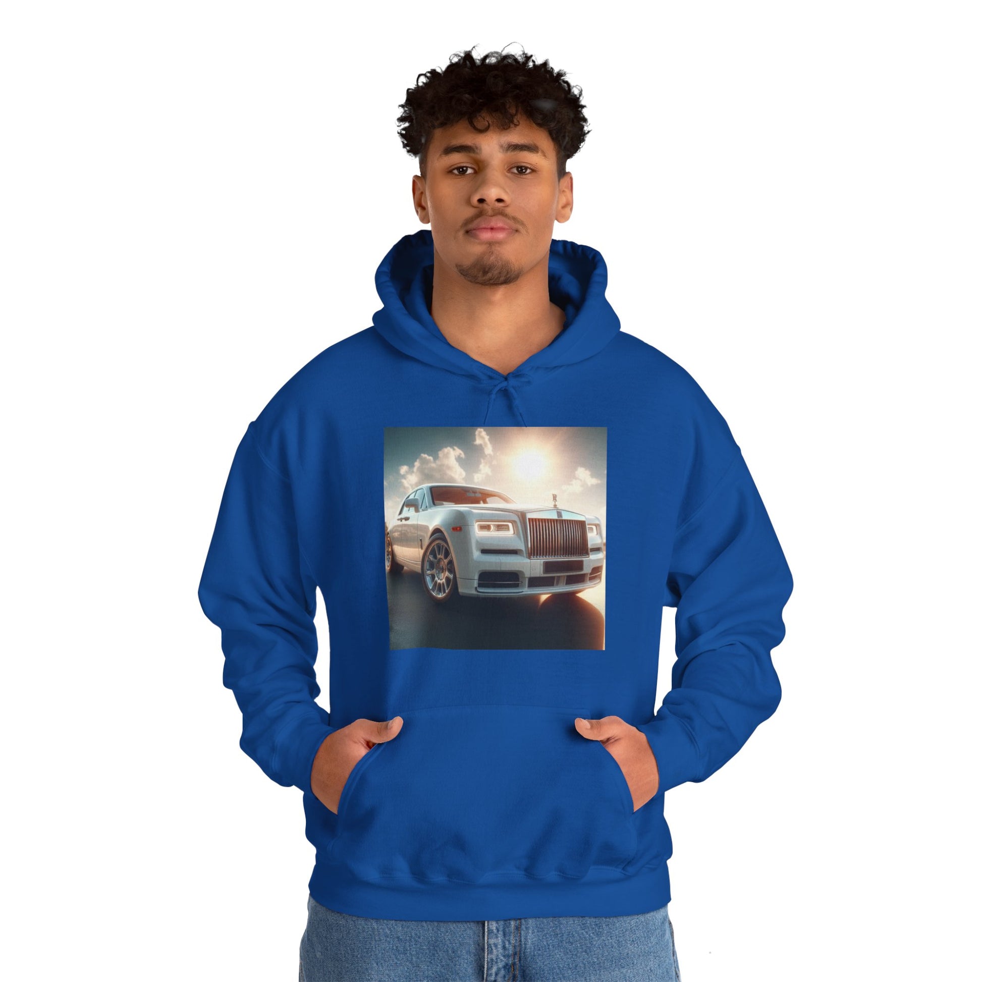 White Rolls Royce Hoodie Hoodie Printify