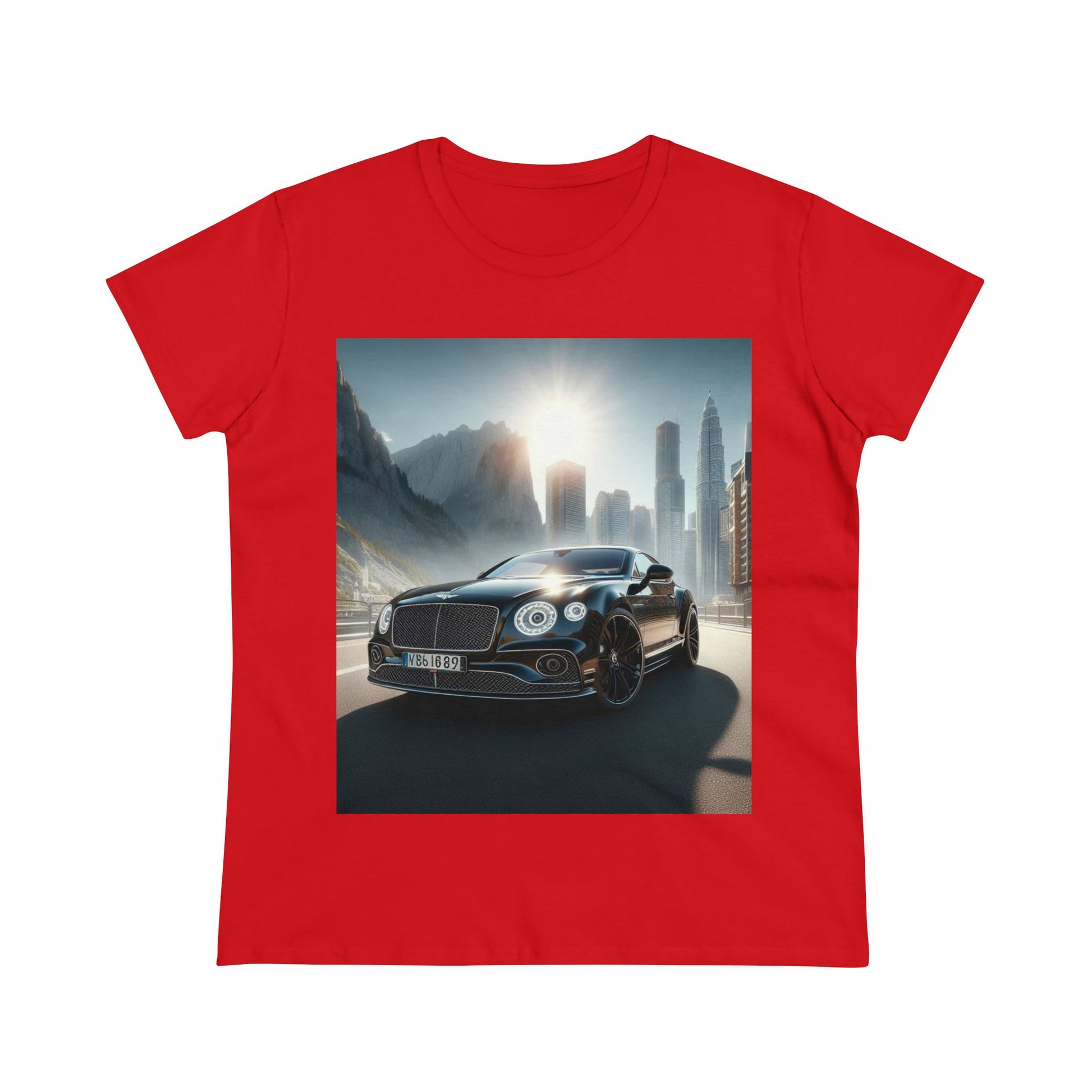 Black Bentley T-Shirt T-Shirt Printify Red S