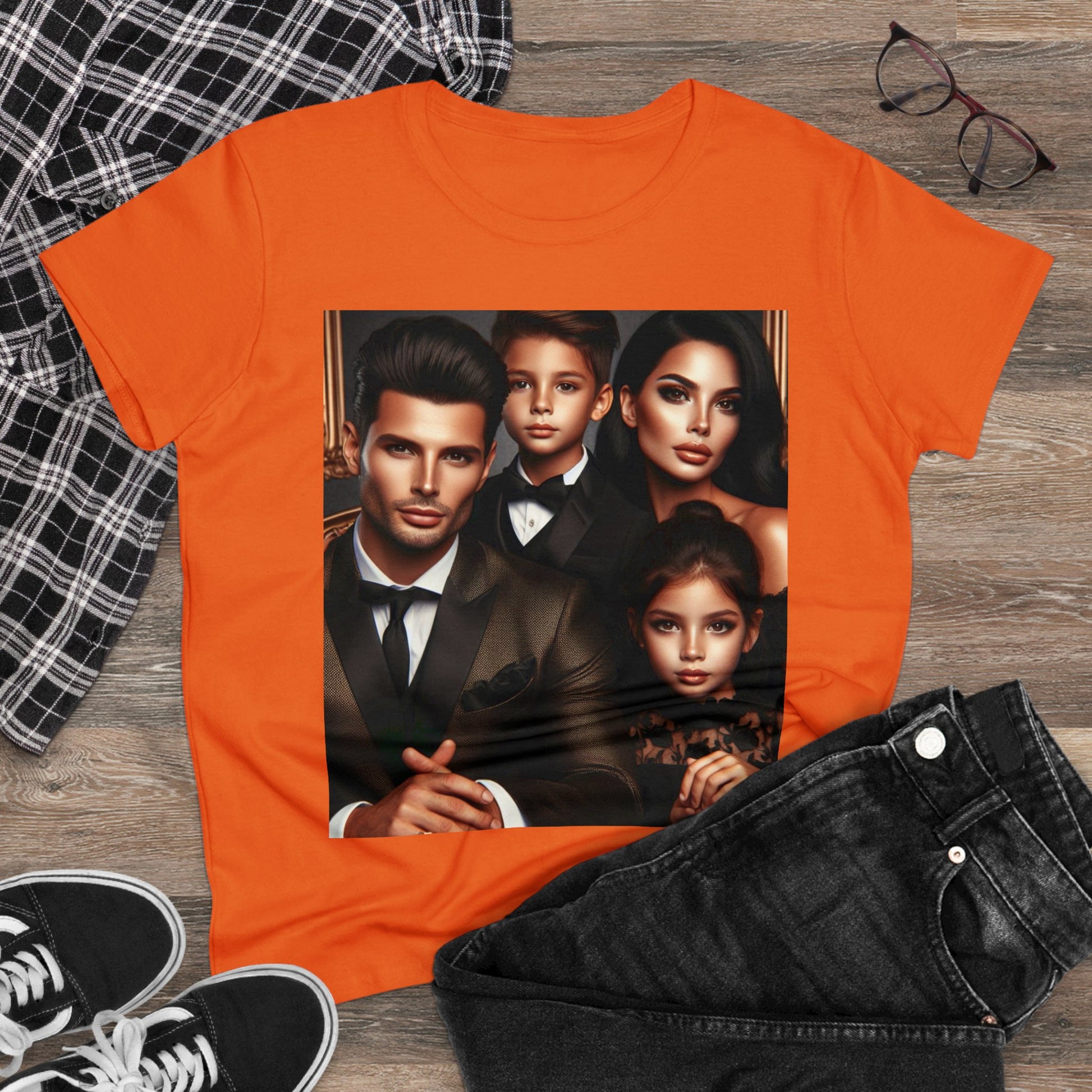 Family Portrait T-Shirt T-Shirt Printify