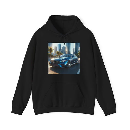 Blue Mercedes Hoodie Hoodie Printify Black S
