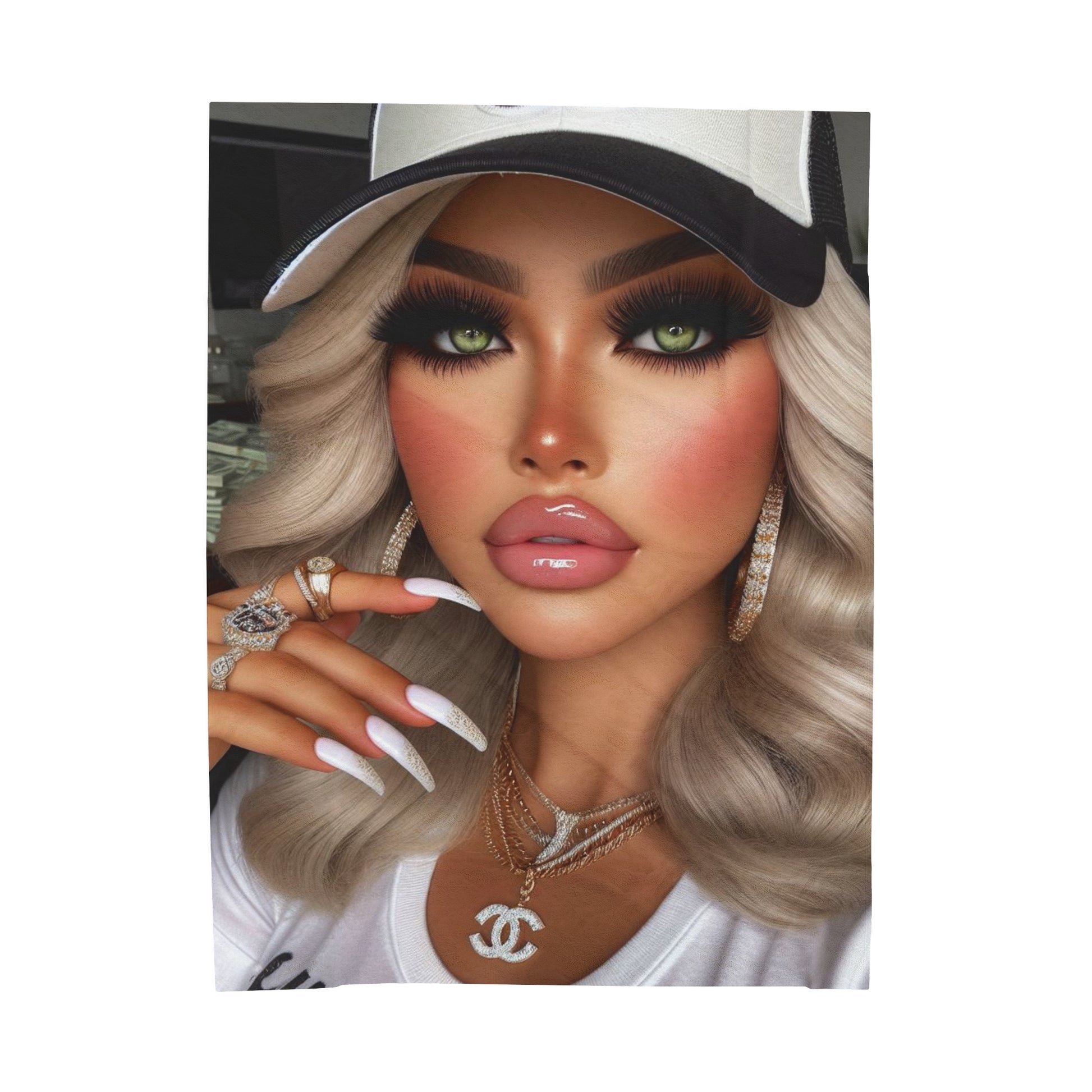 Big Money Plush Blanket All Over Prints Printify 60" × 80"