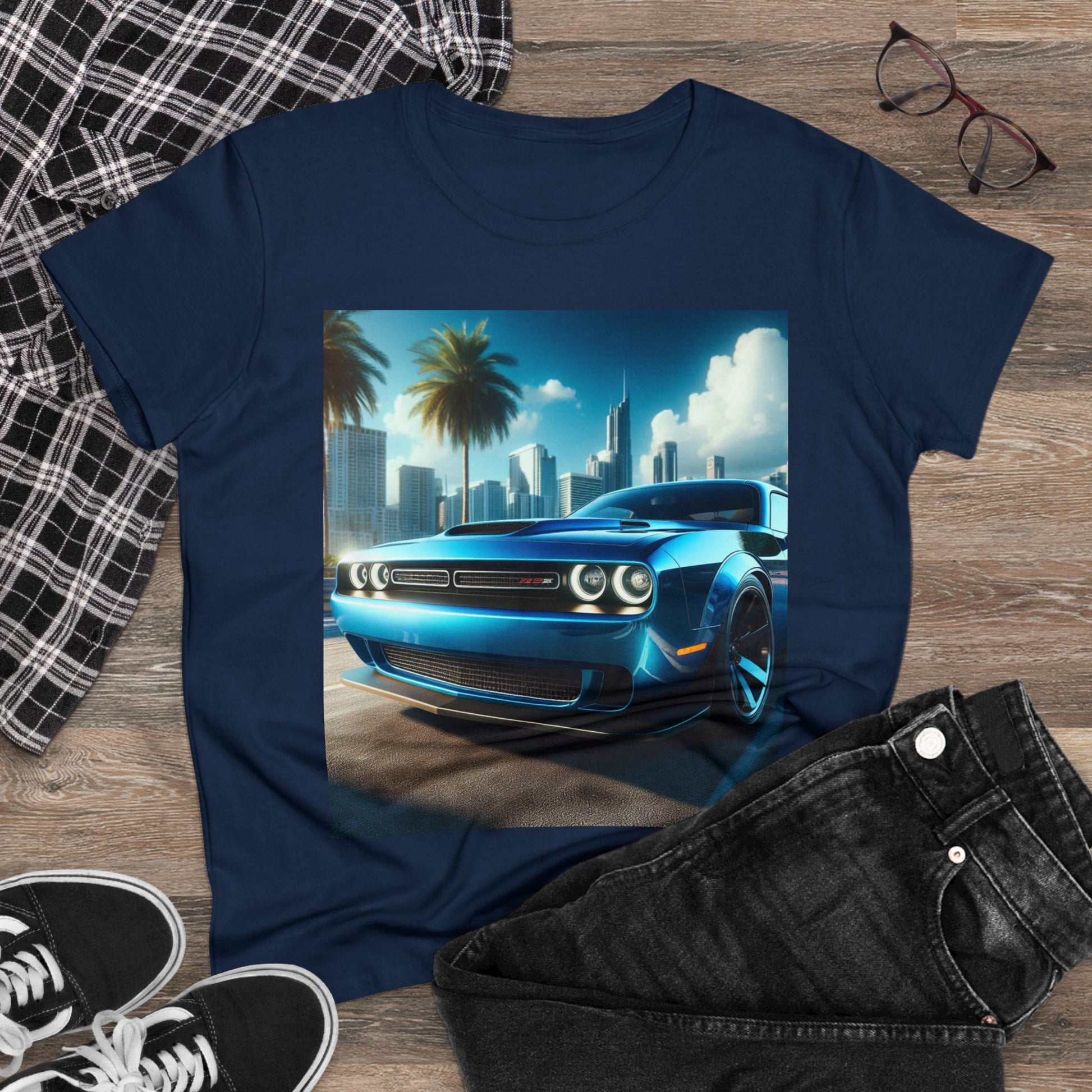 Blue Challenger T-Shirt T-Shirt Printify