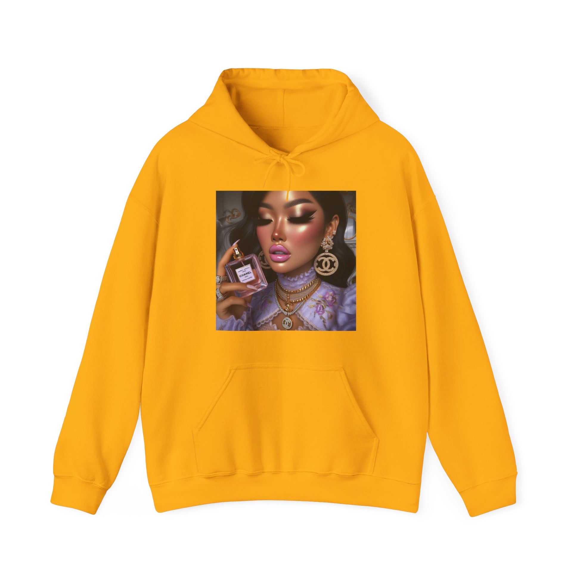 Chanel Please Hoodie Hoodie Printify Gold S