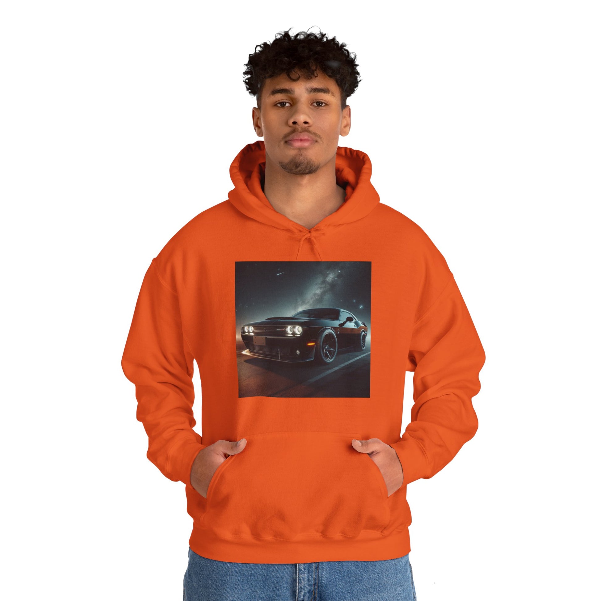 Black Challenger Hoodie Hoodie Printify