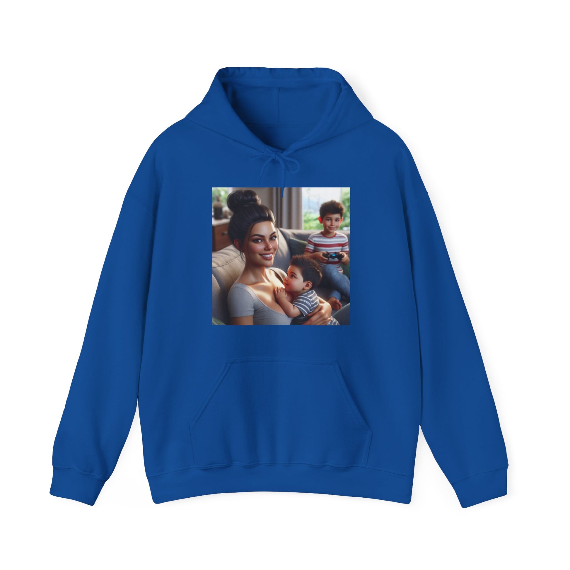 Family Time Hoodie Hoodie Printify Royal S