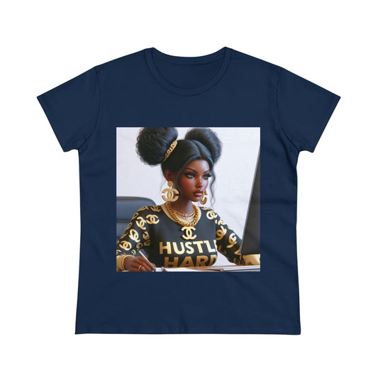 Hustle Hard T-Shirt T-Shirt Printify Navy S