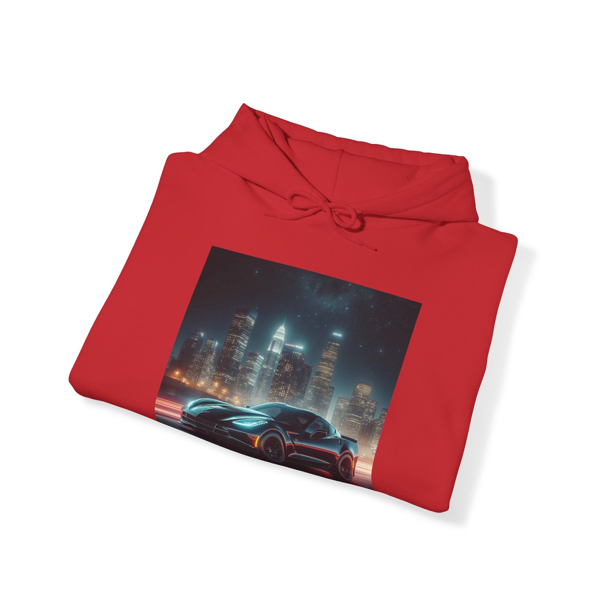 Black Corvette Hoodie Hoodie Printify