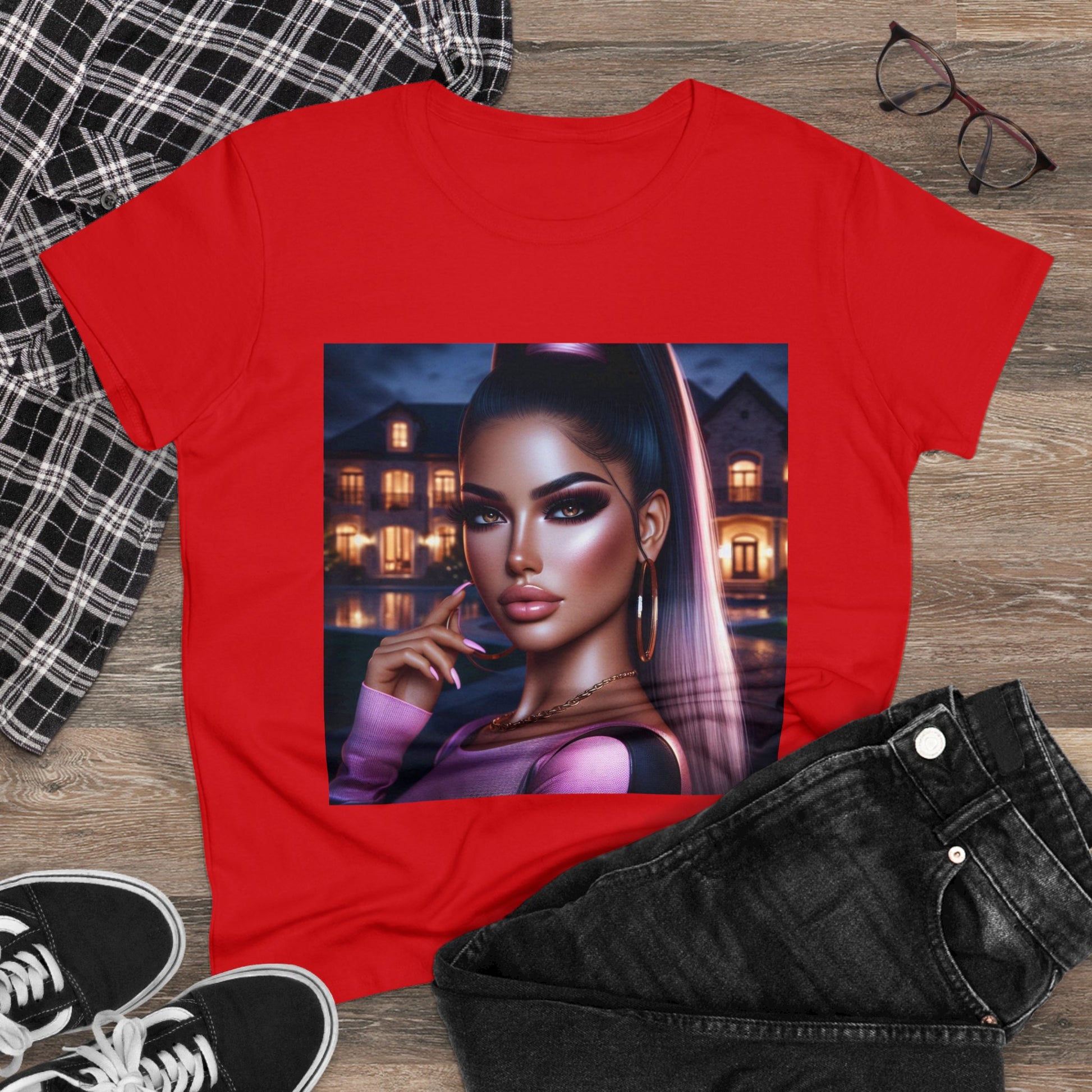 Pink at Night T-Shirt T-Shirt Printify