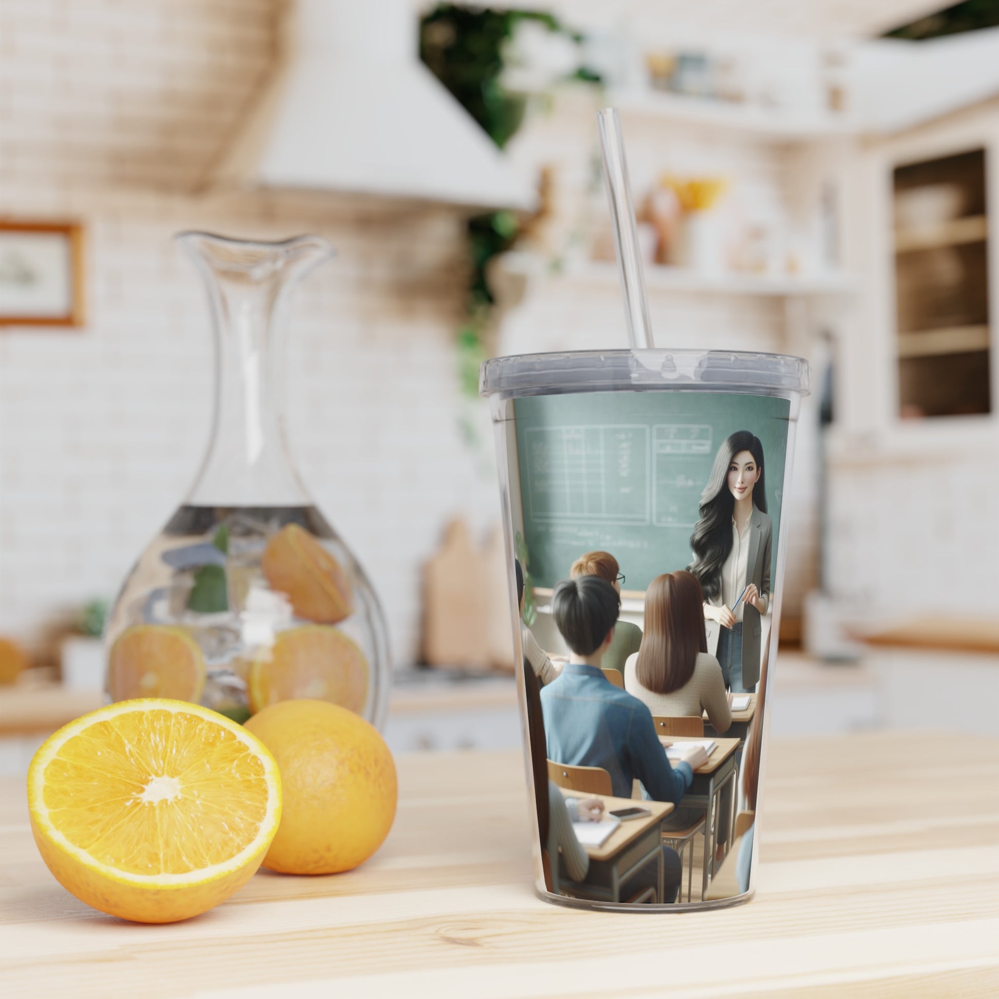 Class in Session Tumbler with Straw Mug Printify