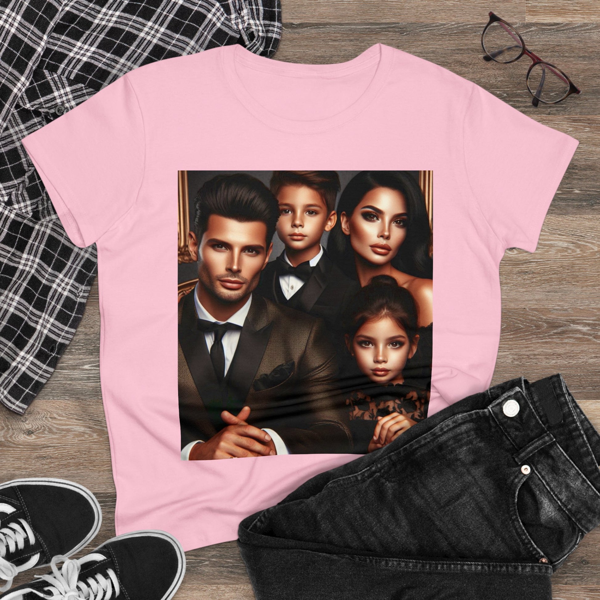 Family Portrait T-Shirt T-Shirt Printify