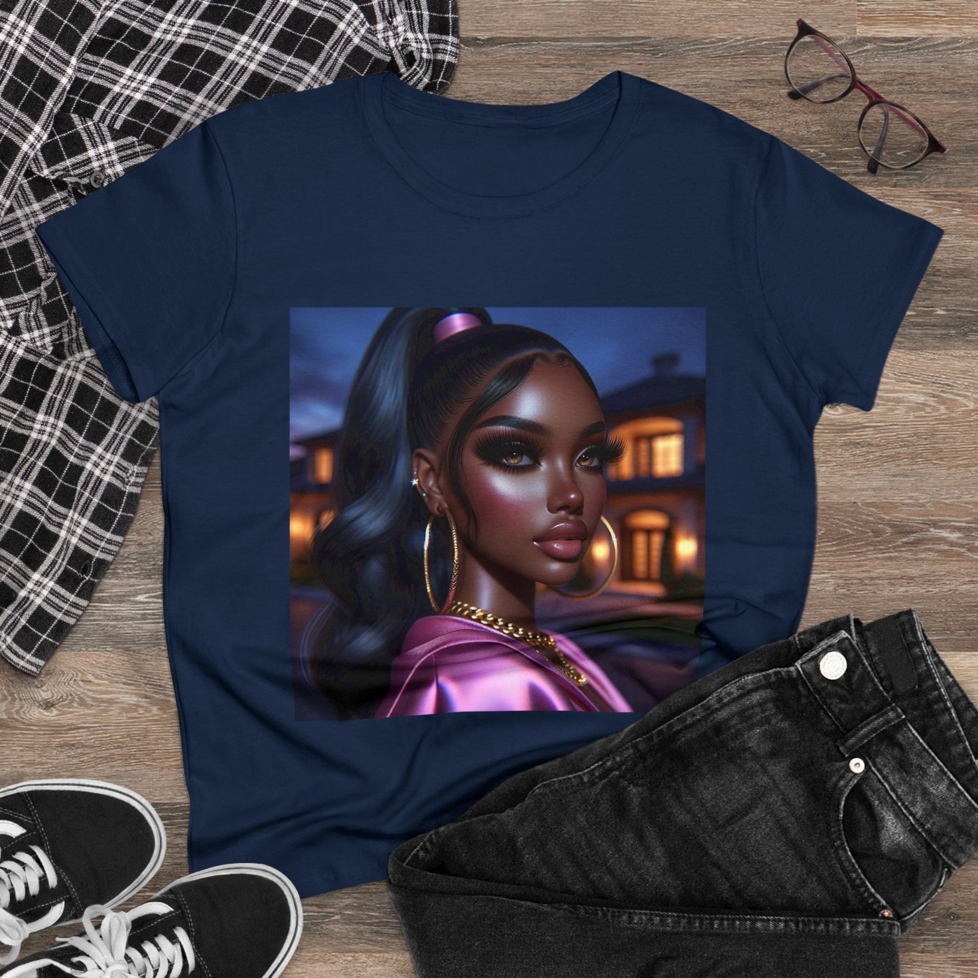 Pink at Night T-Shirt T-Shirt Printify