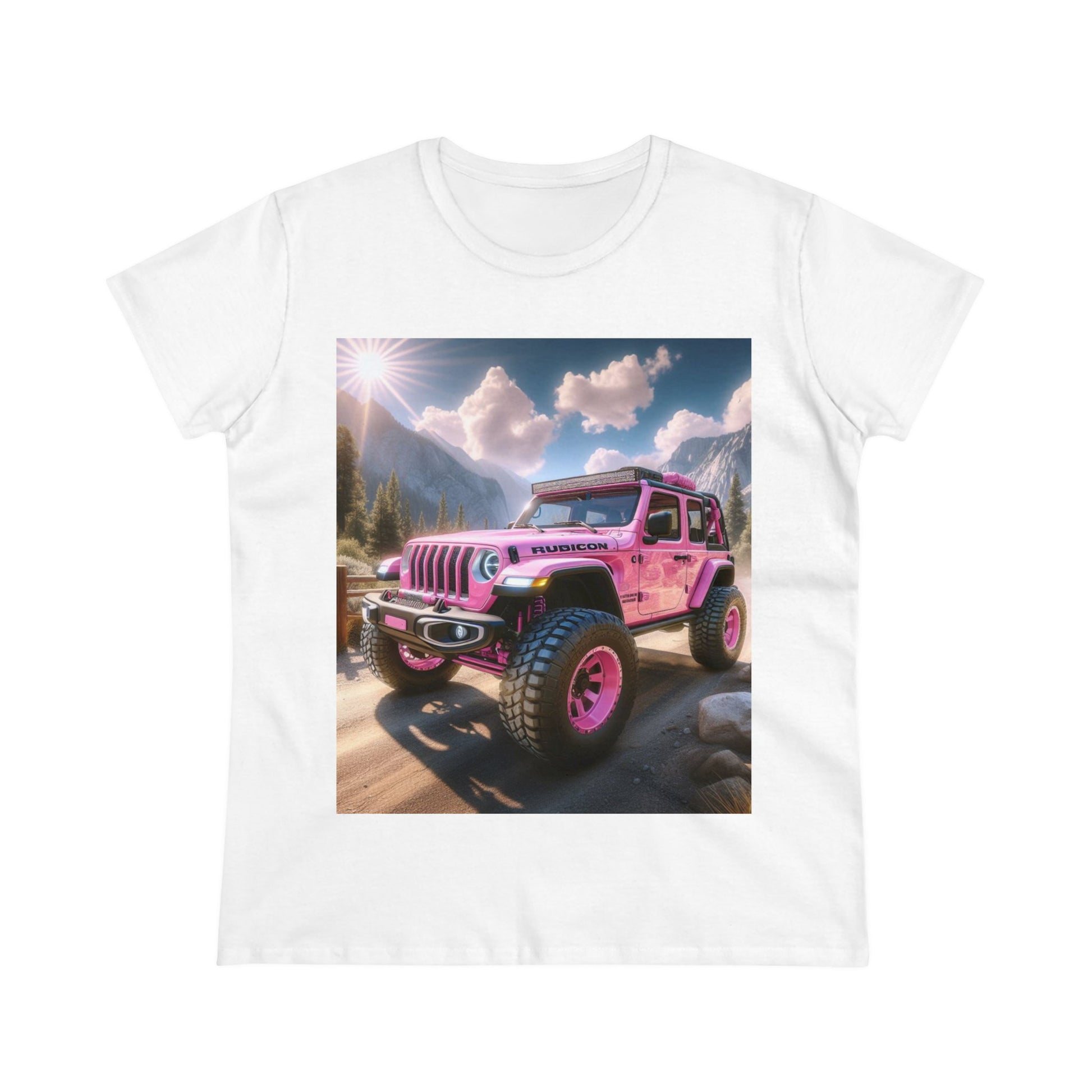 Pink Rubicon T-Shirt T-Shirt Printify White S