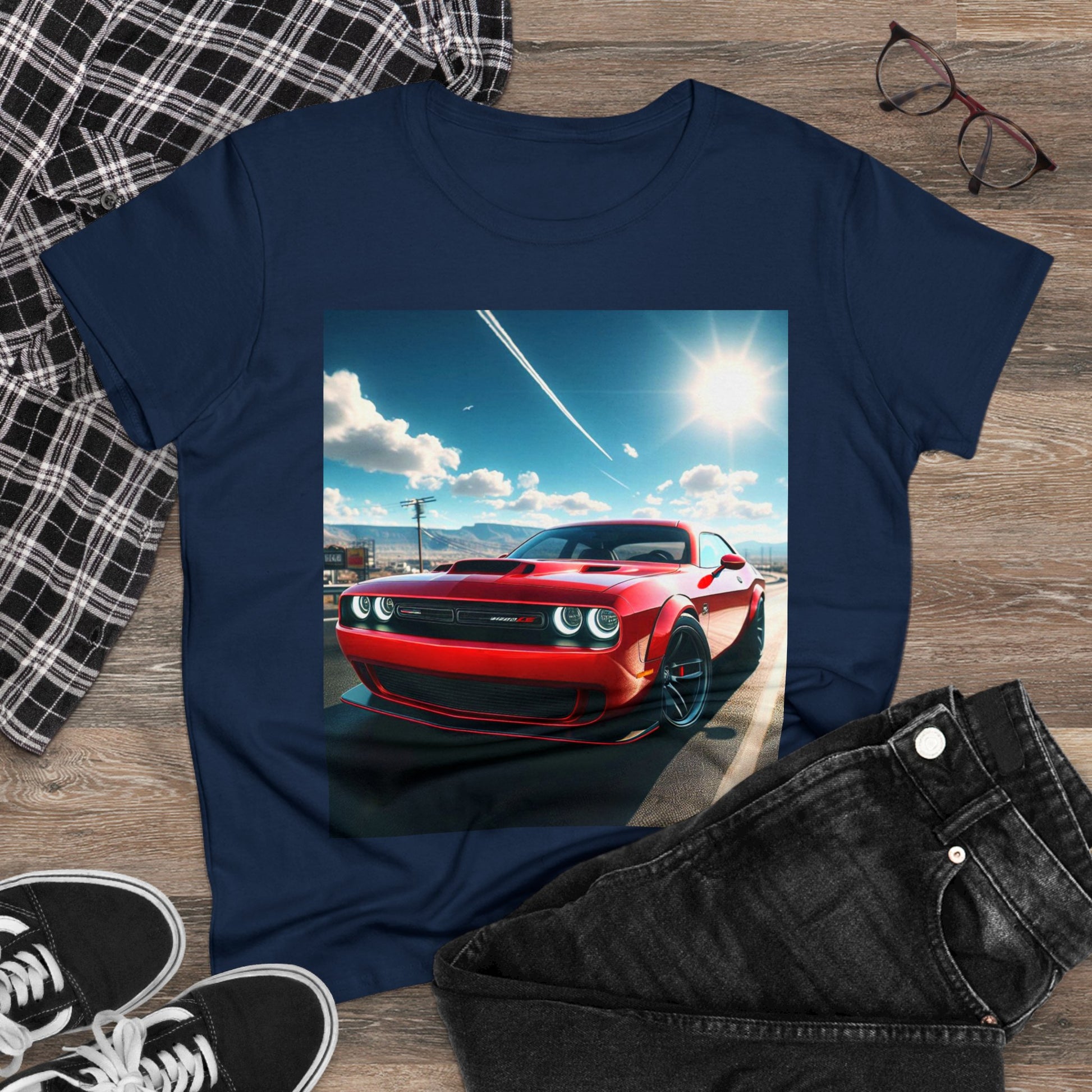 Red Challenger T-Shirt T-Shirt Printify