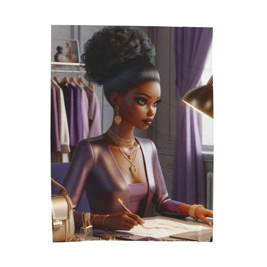 Fashion and Beauty Plush Blanket All Over Prints Printify 60" × 80"