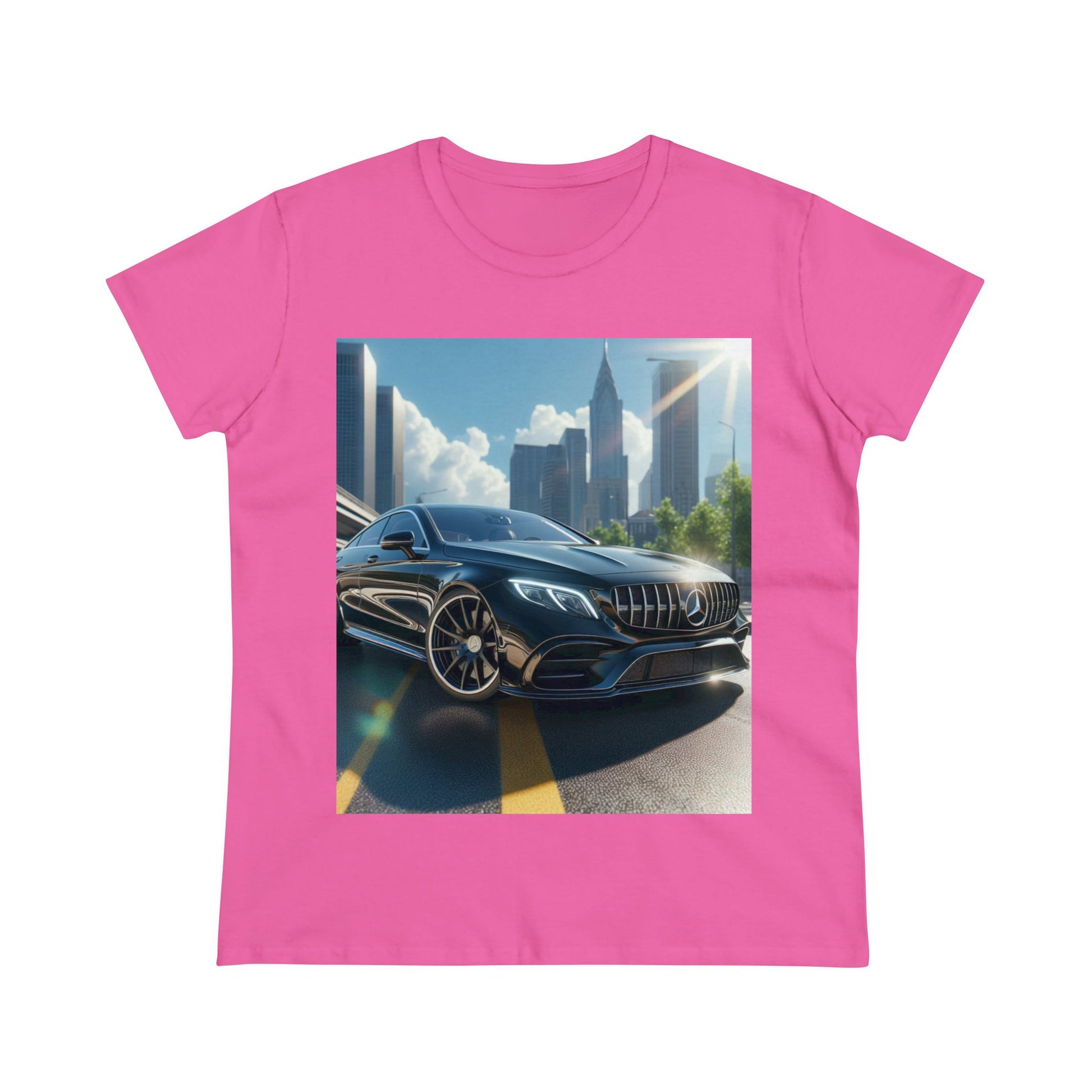 Black Mercedes T-Shirt T-Shirt Printify Azalea S