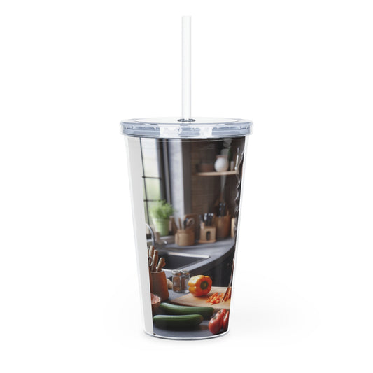 Dinner Time Tumbler with Straw Mug Printify