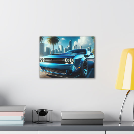 Blue Challenger Canvas Canvas Printify 16″ x 12″ (Horizontal) 0.75''