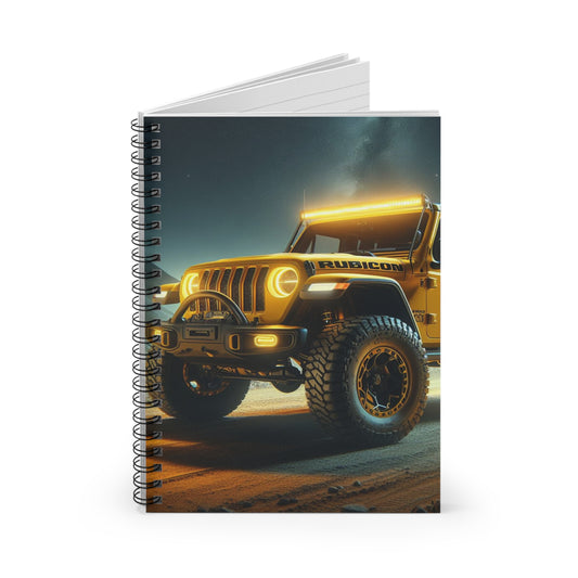 Yellow Rubicon Spiral Notebook Paper products Printify