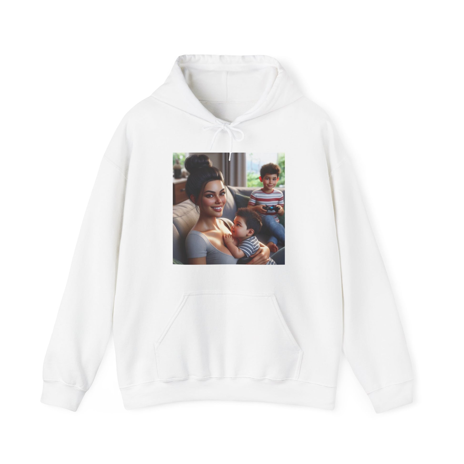 Family Time Hoodie Hoodie Printify White S