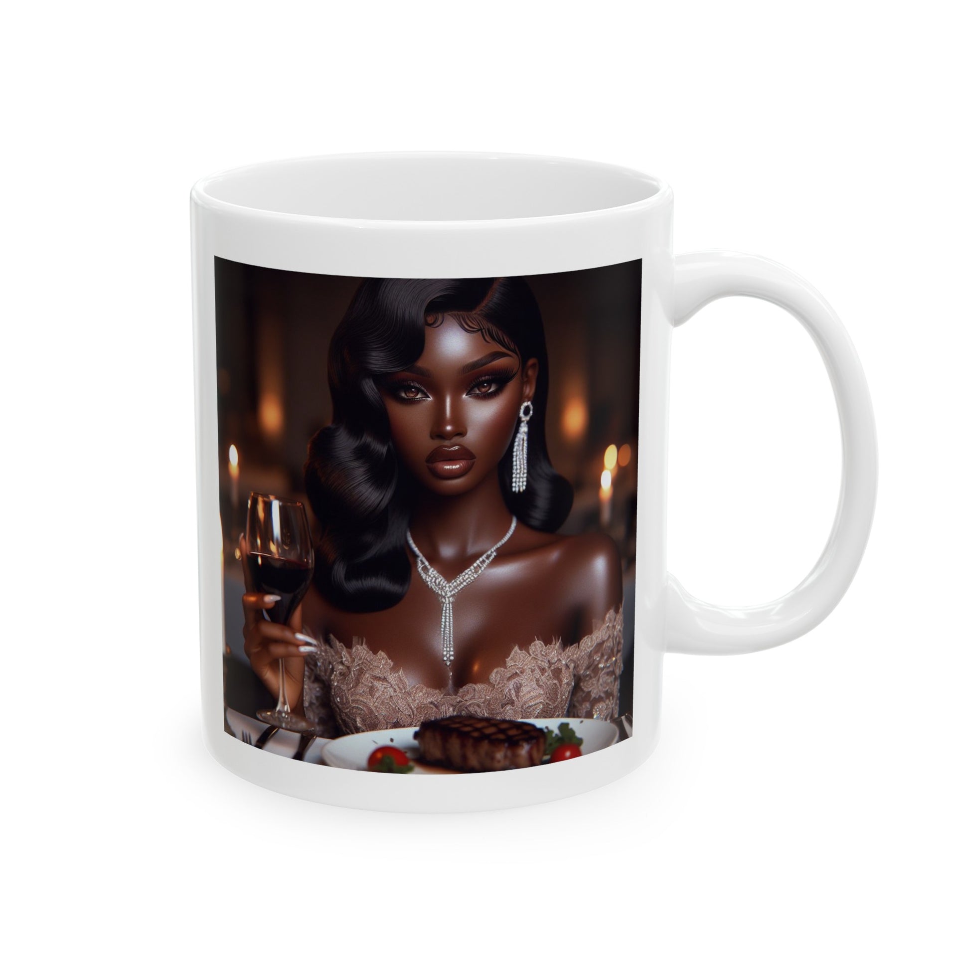 Elegant Meal Mug Mug Printify