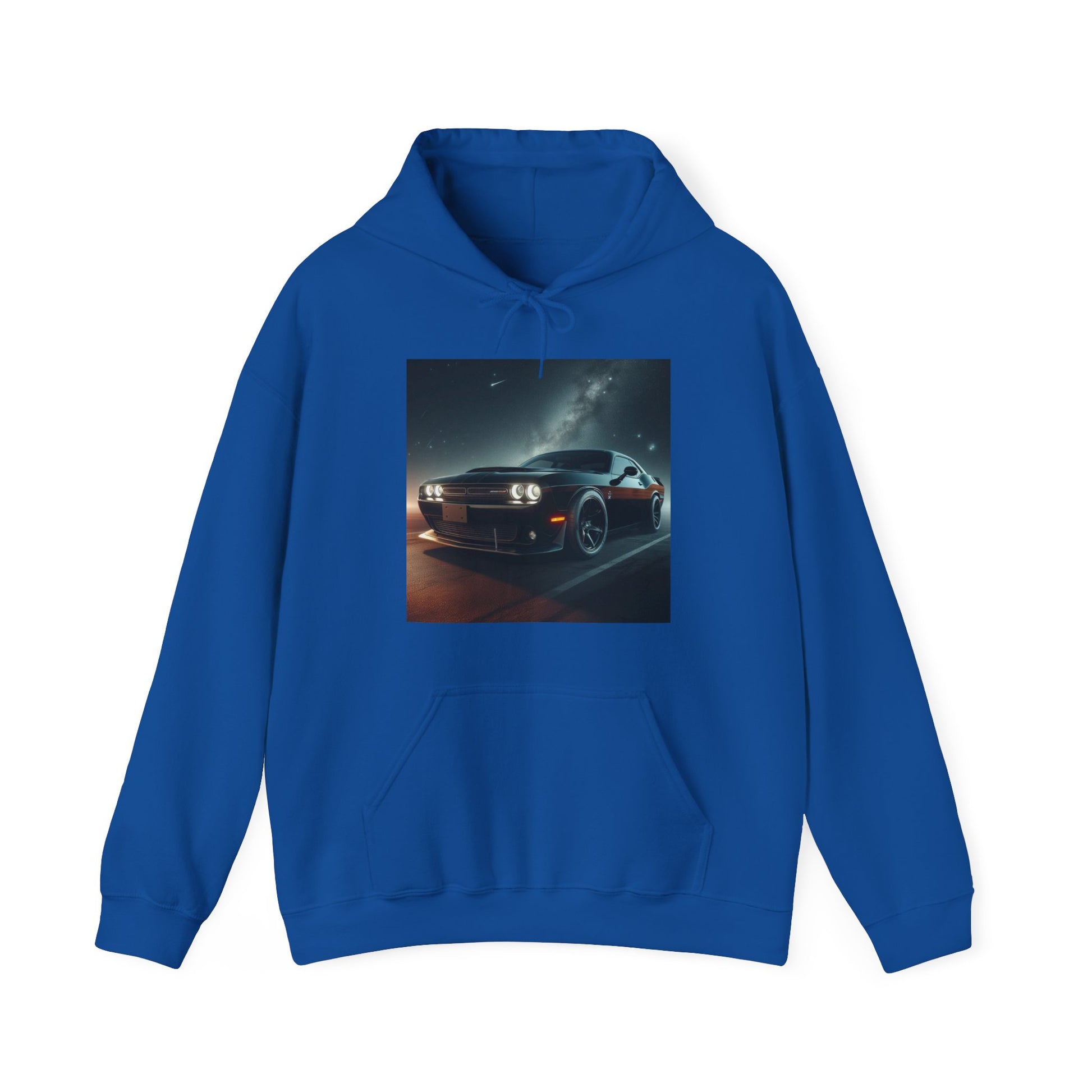 Black Challenger Hoodie Hoodie Printify Royal S