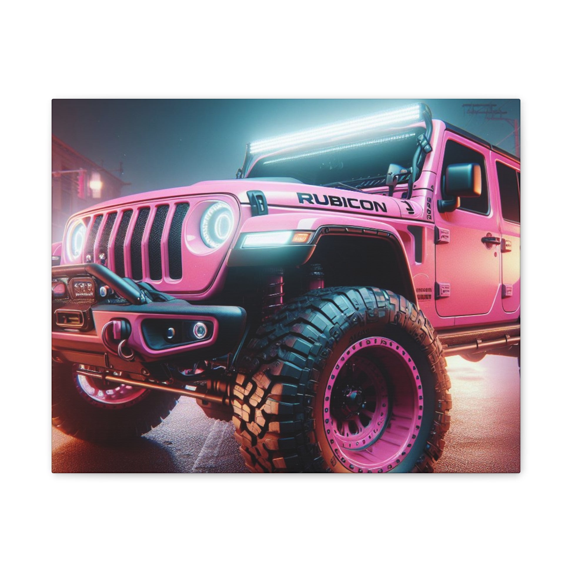 Pink Rubicon Canvas Canvas Printify